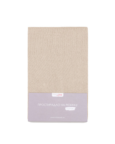 Простирадло махрове на резинці Home Line 160х200см (бежевий) 174327