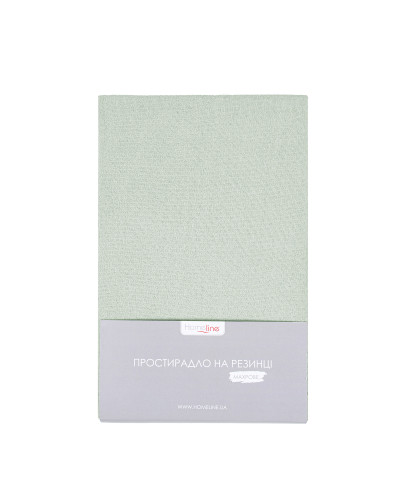 Простирадло махрове на резинці Home Line 160х200см (світло-оливковий) 174319