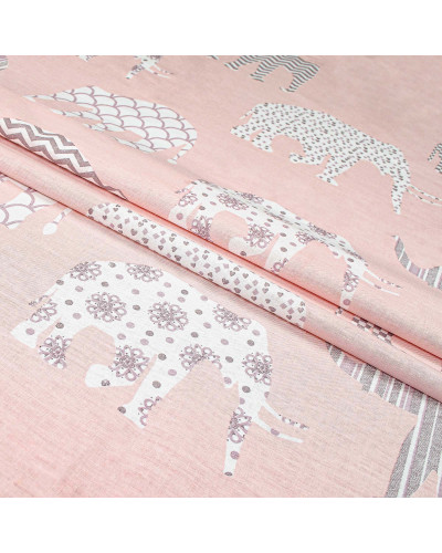 Підковдра бязева Home Line "Слони" (рожевий) 145х215см 173784