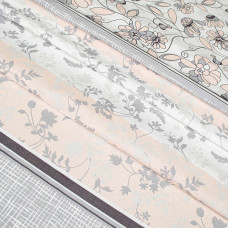 Простирадло бязеве Home Line "Затишок" 145х215см (сірий-рожевий) 166533