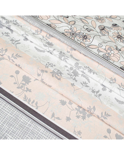 Простирадло бязеве Home Line "Затишок" 145х215см (сірий-рожевий) 166533