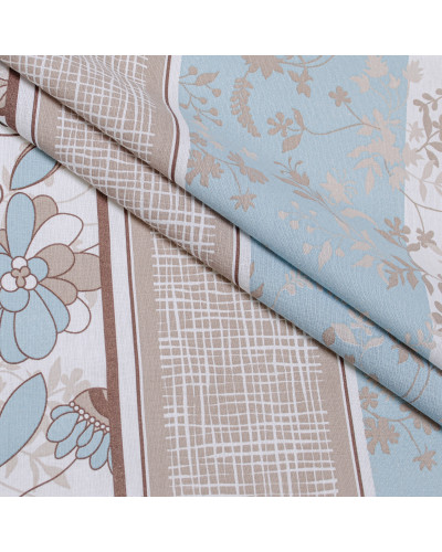 Простирадло бязеве Home Line "Затишок" 145х215см (блакитний-рожевий) 166531
