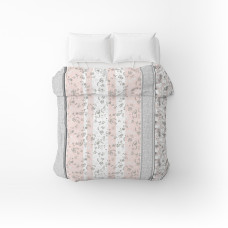 Підковдра бязева Home Line "Затишок" (сіро-рожевий) 145х215см 173545