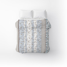 Підковдра бязева Home Line "Затишок" (блакитно-бежевий) 145х215см 173544