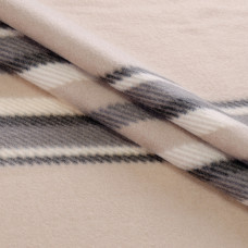 Плед флісовий Home Line Полар "Клітинка"  (бежево-чорний) 160х220 см 170772