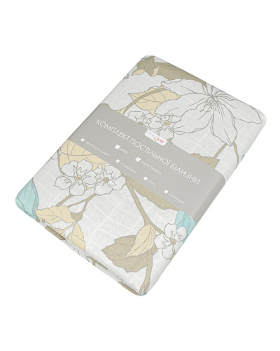 Півтораспальний комплект постільної білизни Home Line "Весняний вечір/Паркет" (1 нав 50х70) 168341