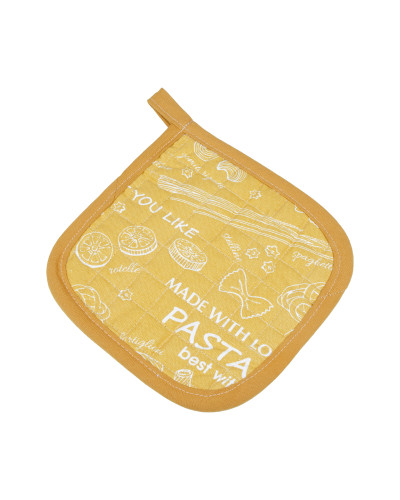 Прихватка Home Line "Паста" (охра) 20х20см 166848