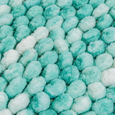 Килимок для ванної кімнати "Shady" (біло-бірюзовий) 60х90см 166436