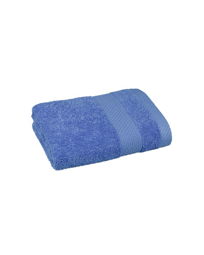 Рушник махровий з бордюром (синій) 40х70см 165656