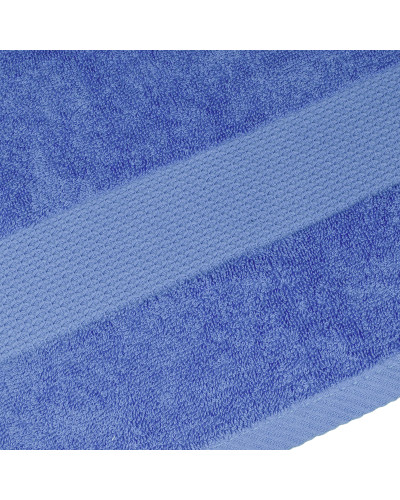 Рушник махровий з бордюром (синій) 40х70см 165656