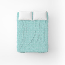 Простирадло бязеве Home Line "Клітинка бірюзова" 150х215см 165435