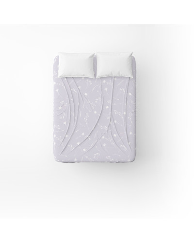 Простирадло бязеве Home Line "Волошки білі на лавандовому" 150х215см 165396
