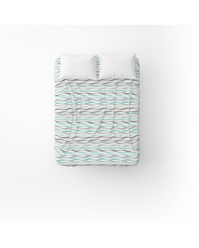 Простирадло бязеве Home Line "Хвиля бірюзова" 145х215см 165389