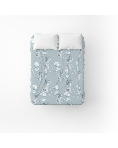 Простирадло бязеве Home Line "Гінго білоба сіро-блакитний" 150х215см 165387