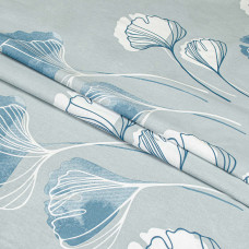 Простирадло бязеве Home Line "Гінго білоба сіро-блакитний" 150х215см 165387