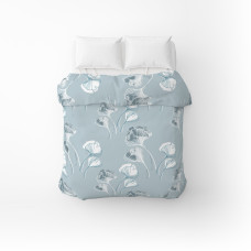 Підковдра бязева Home Line "Гінго білоба сіро-блакитний" 145х215см 165384