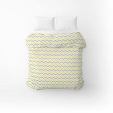 Підковдра бязева Home Line "Зіг заг сіро-жовтий" 145х215см 165234