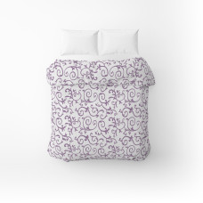 Підковдра бязева Home Line "Вензель" (ліловий) 145х215см 165098