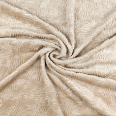 Плед  флісовий "Фланель" (бежевий) 150х195см 164493