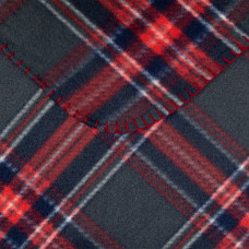 Плед флісовий "Полар" (червоно-сірий) 130х160см 164475