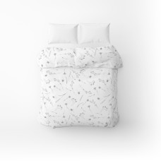 Підковдра бязева Home Line "Волошки сірі на білому" 145х215см 164269