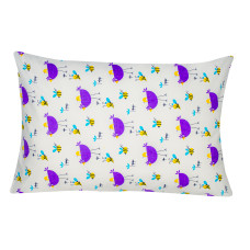 Наволочка бязева дитяча Home Line "Кури" (фіолетовий) 50х70см 163848