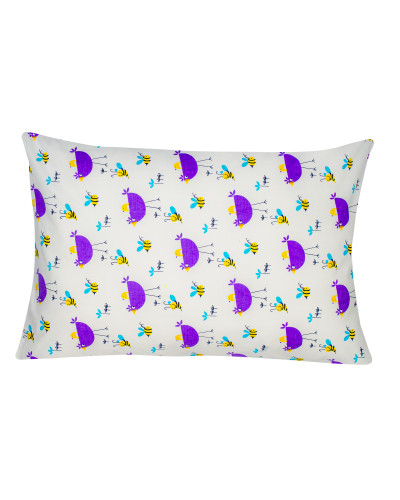 Наволочка бязева дитяча Home Line "Кури" (фіолетовий) 50х70см 163848