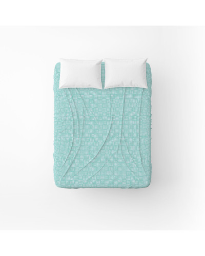 Простирадло бязеве Home Line "Клітинка" (бірюзова) 145х215см 163846