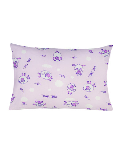 Наволочка бязева дитяча Home Line "Ягнята" (бузковий) 40х60см 163831