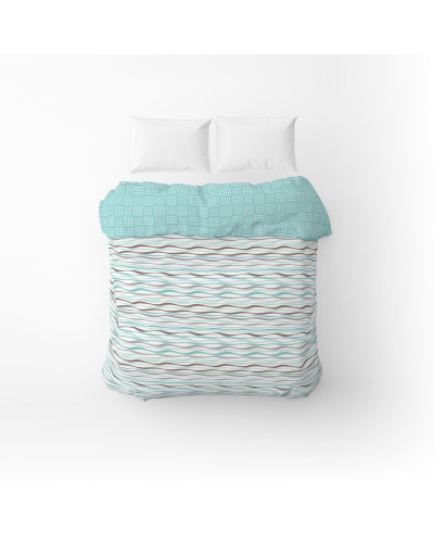 Підковдра бязева Home Line "Хвиля, клітинка бірюзова" 145х215см 163820
