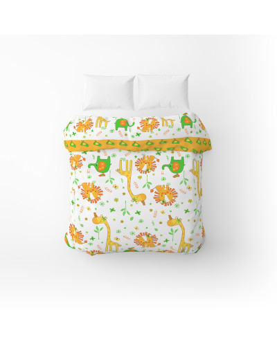 Підковдра бязева Home Line "Мадагаскар" (жовтий, зелений) 110х145см 163819