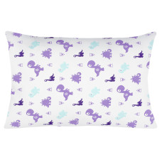 Наволочка бязева Home Line "Динозаврики new" (фіолетовий) 40х60см 163387