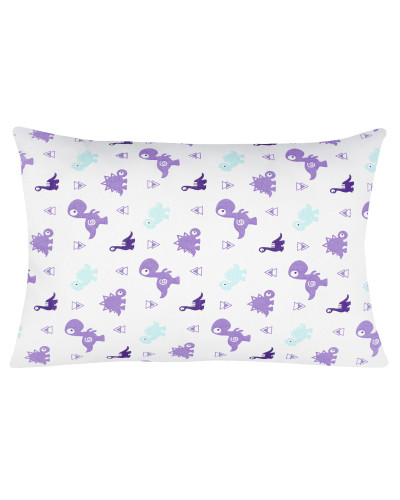 Наволочка бязева Home Line "Динозаврики new" (фіолетовий) 40х60см 163387