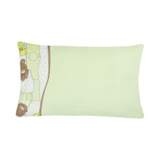 Наволочка бязева Home Line"Ведмежата" (гороховий) 40х60см  163386