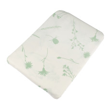 Простирадло бязеве Home Line "Волошки" (зелені на білому) 150х215см 163079
