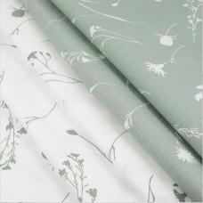 Півтораспальний комплект постільної білизни Home Line "Волошки" (сірі та білі) 162854