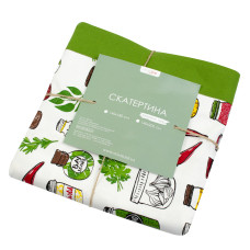 Скатертина Home Line "Спеції" (салатовий) 140х220см 162767
