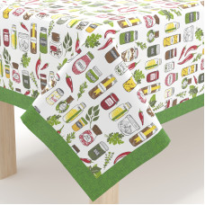 Скатертина Home Line "Спеції" (салатовий) 140х180см 162766
