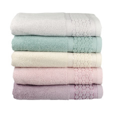 Рушник махровий Home Line "Мія" (світло-сірий) 70х130см 162269