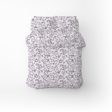 Півтораспальний комплект постільної білизни Home Line "Вензель" (ліловий) 162237