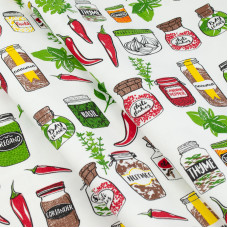 Скатертина Home Line "Спеції" (червоний) 140х220см 162160