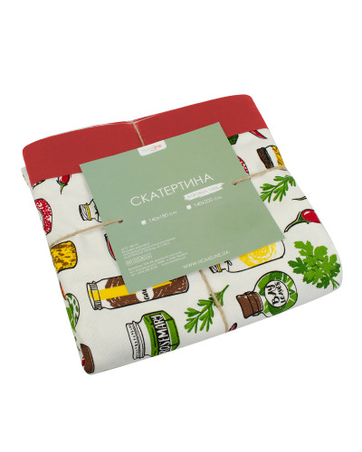 Скатертина Home Line "Спеції" (червоний) 140х180см 162158