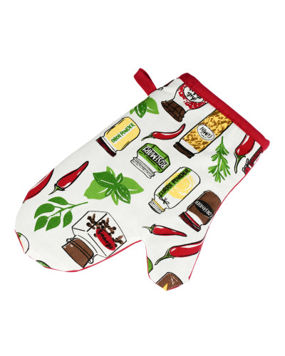 Рукавичка Home Line "Спеції" (червоний) 19х30см 162156