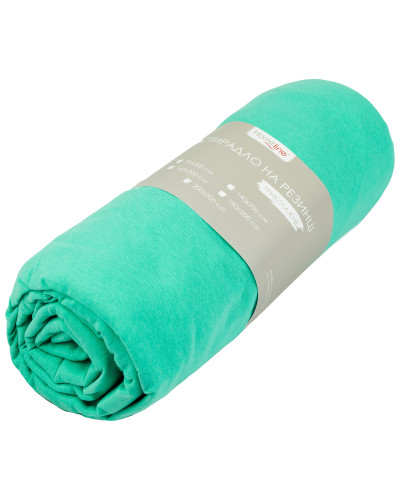 Простирадло трикотажне на резинці Home Line (ментоловий) 140х200см 161236