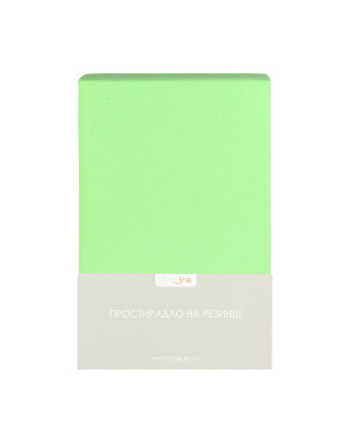 Простирадло трикотажне на резинці Home Line (салатовий) 180х200см 160216