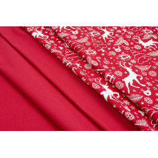 Скатертина кухонна (червоний) 140х220см 159433