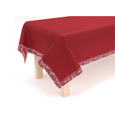 Скатертина кухонна (червоний) 140х220см 159433