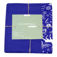 Скатертина кухонна (синий) 140х220см  159429
