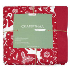 Скатертина кухонна (червоний) 140х180см  159380