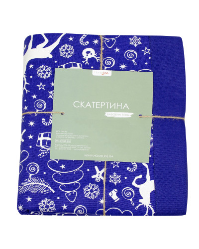 Скатертина кухонна (синий) 140х180см  159376